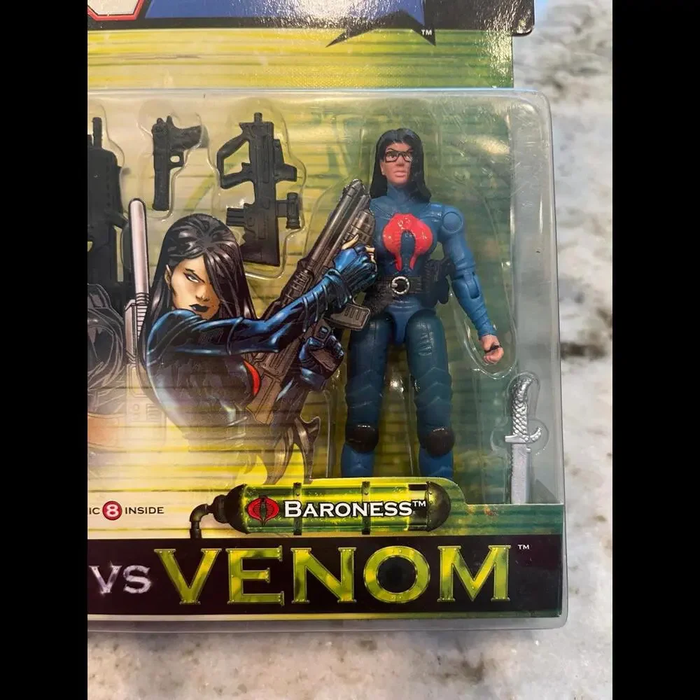 SEALED 2003 Gi Joe Valor Vs Venom Hard Drive Baroness Figures MOC MISP NOS Comic
